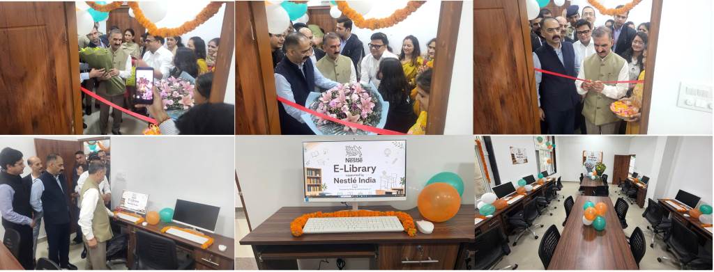 Elibrary Inaugurated in Mashobra Digital Education Gets a New Dimension with Nestle Indias Support